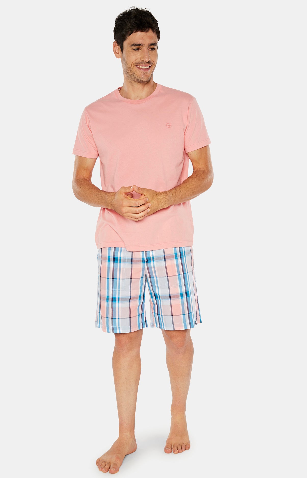 Short Homme Carreaux Rouge 3