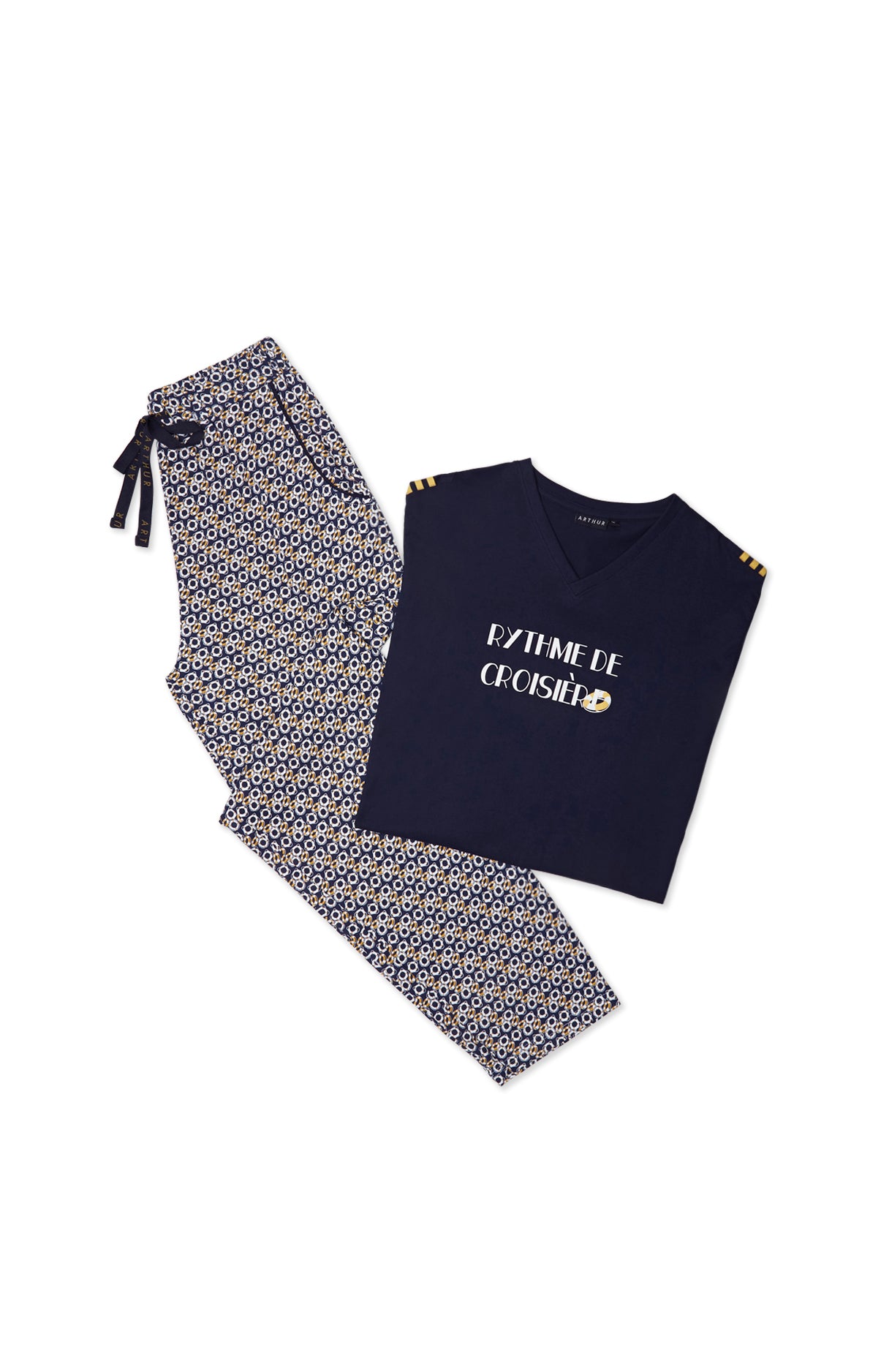 Pyjama long Homme Bouée Marine 3