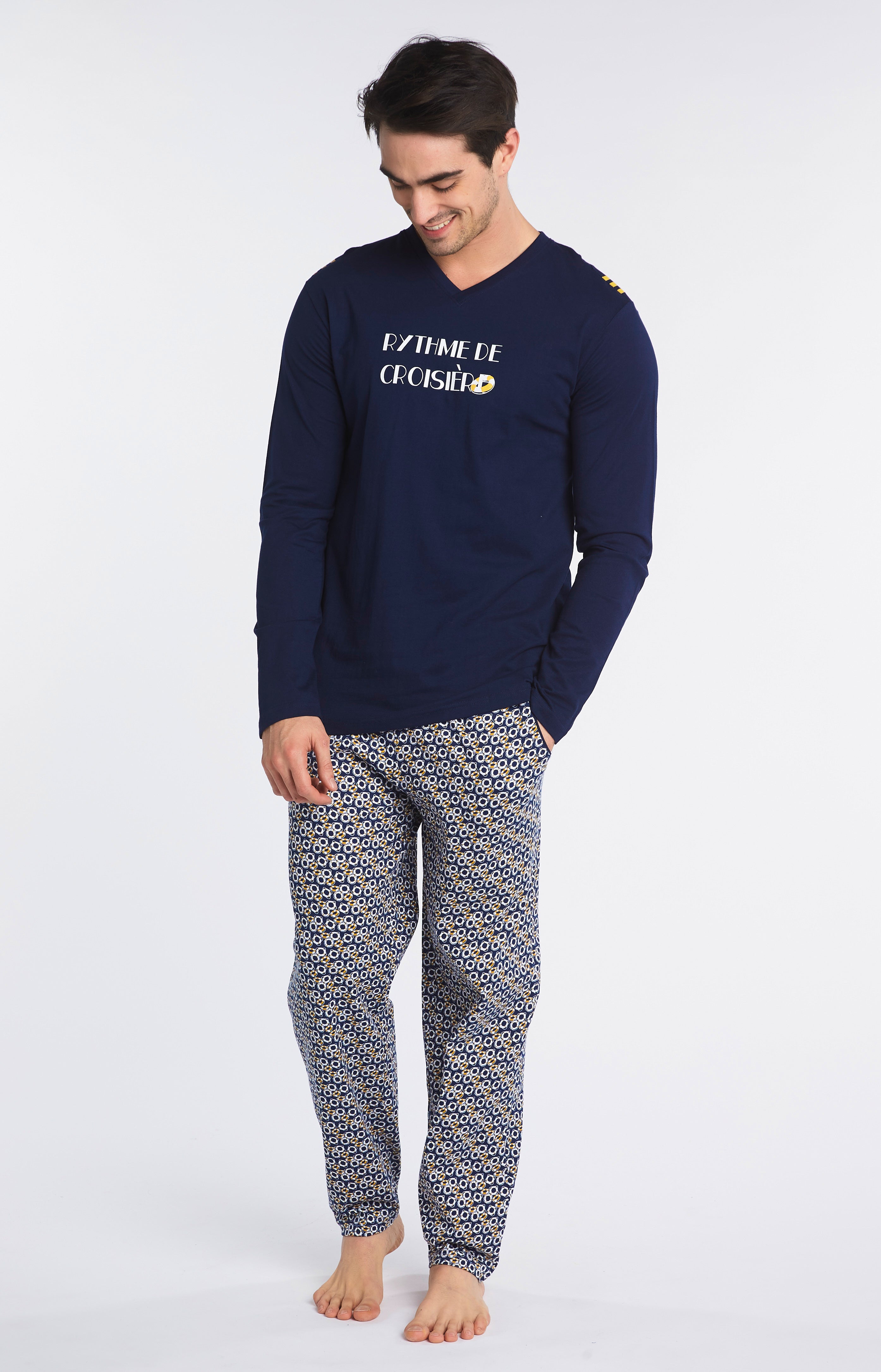 Pyjama long Homme Bouée Marine 6