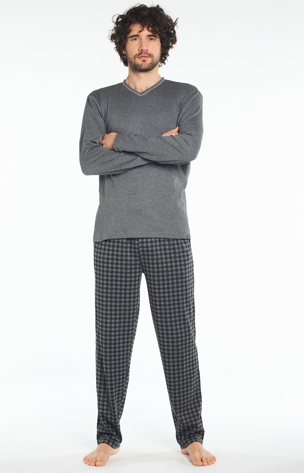 Pyjama Homme long Homme Karl Noir 1