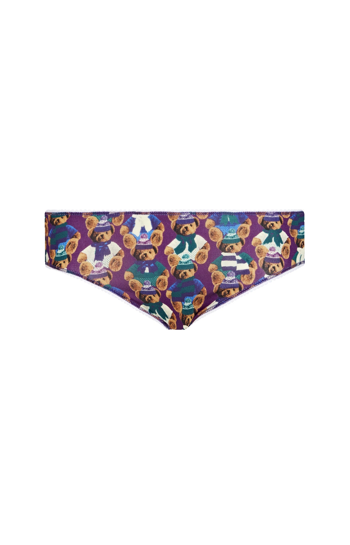 Culotte Femme Teddy Violet et Bordeaux 3