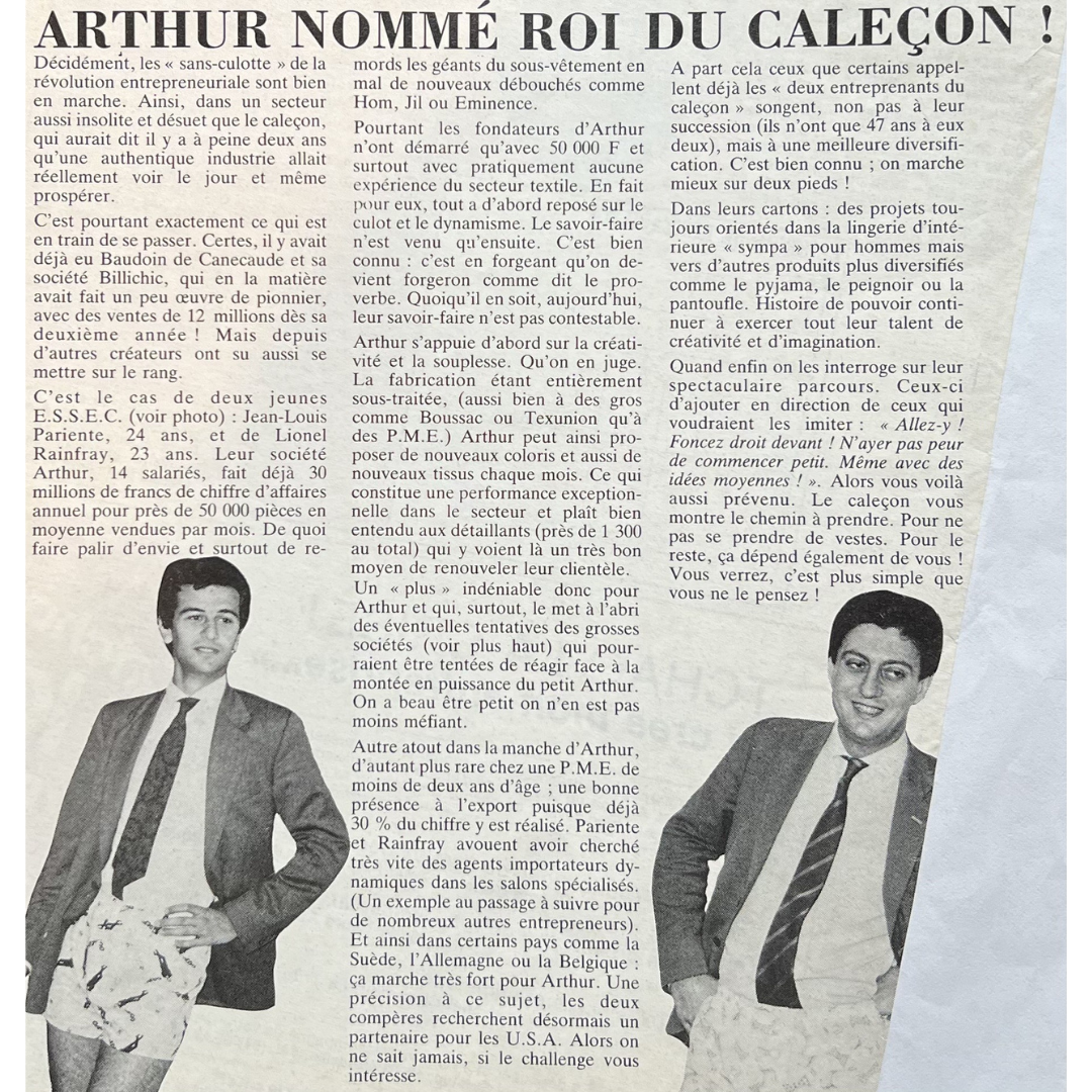 ARTHUR a bonne presse