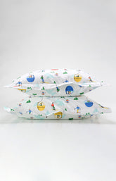 Parure de Lit Accessoires Enfant Mont Pyjama Blanc et Ivoire 5