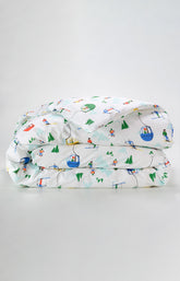 Parure de Lit Accessoires Enfant Mont Pyjama Blanc et Ivoire 2