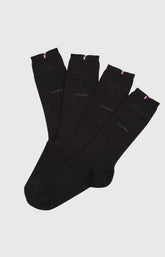 Pack 2 chaussettes unies Homme Bambou Noir 1