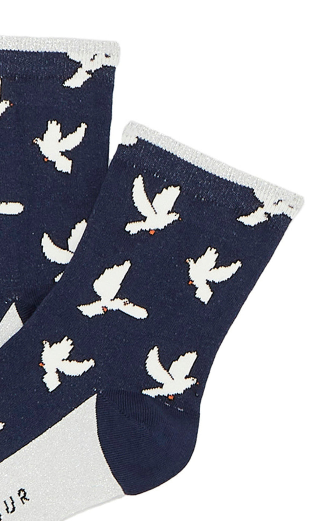 Chaussettes Femme Colombes Marine 2