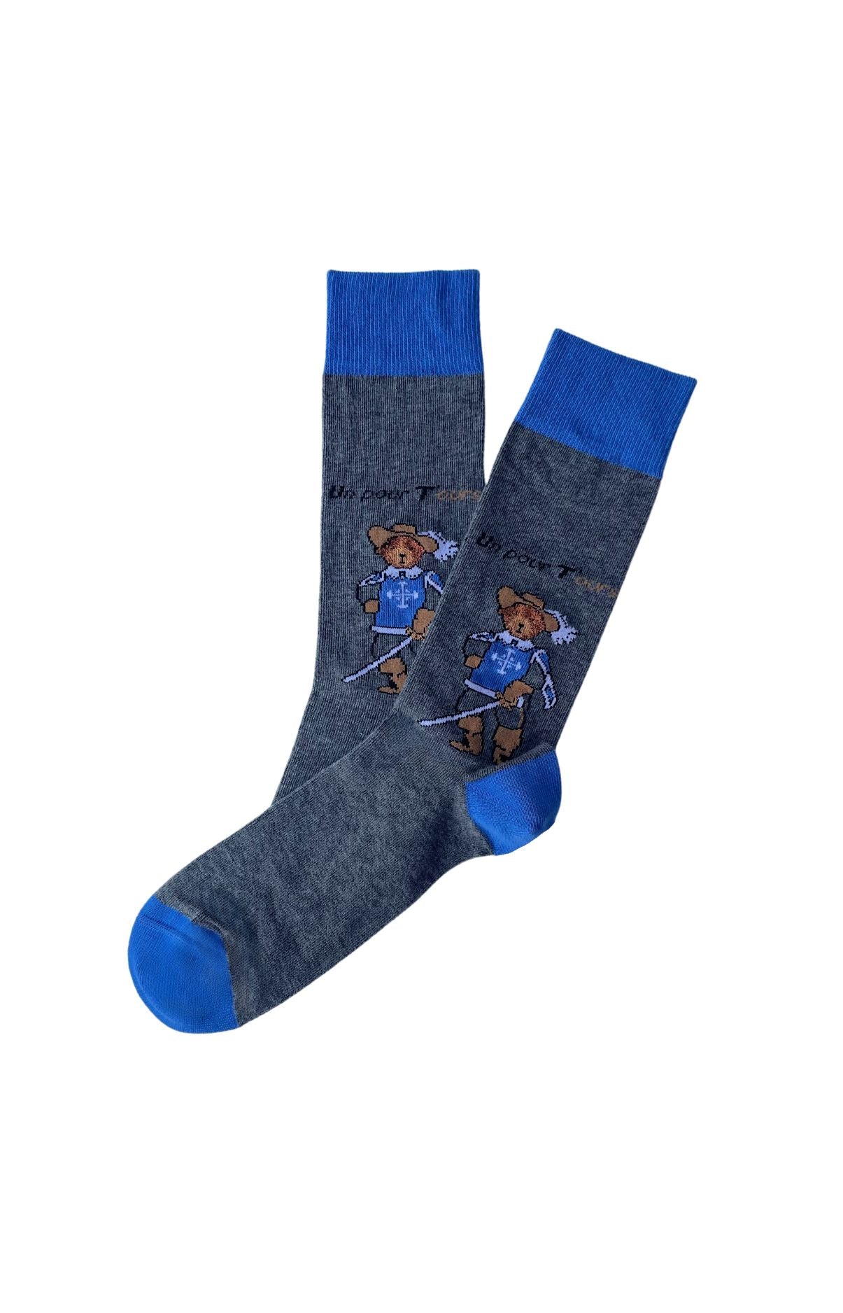 Chaussettes Homme Mousquetaires Gris 1