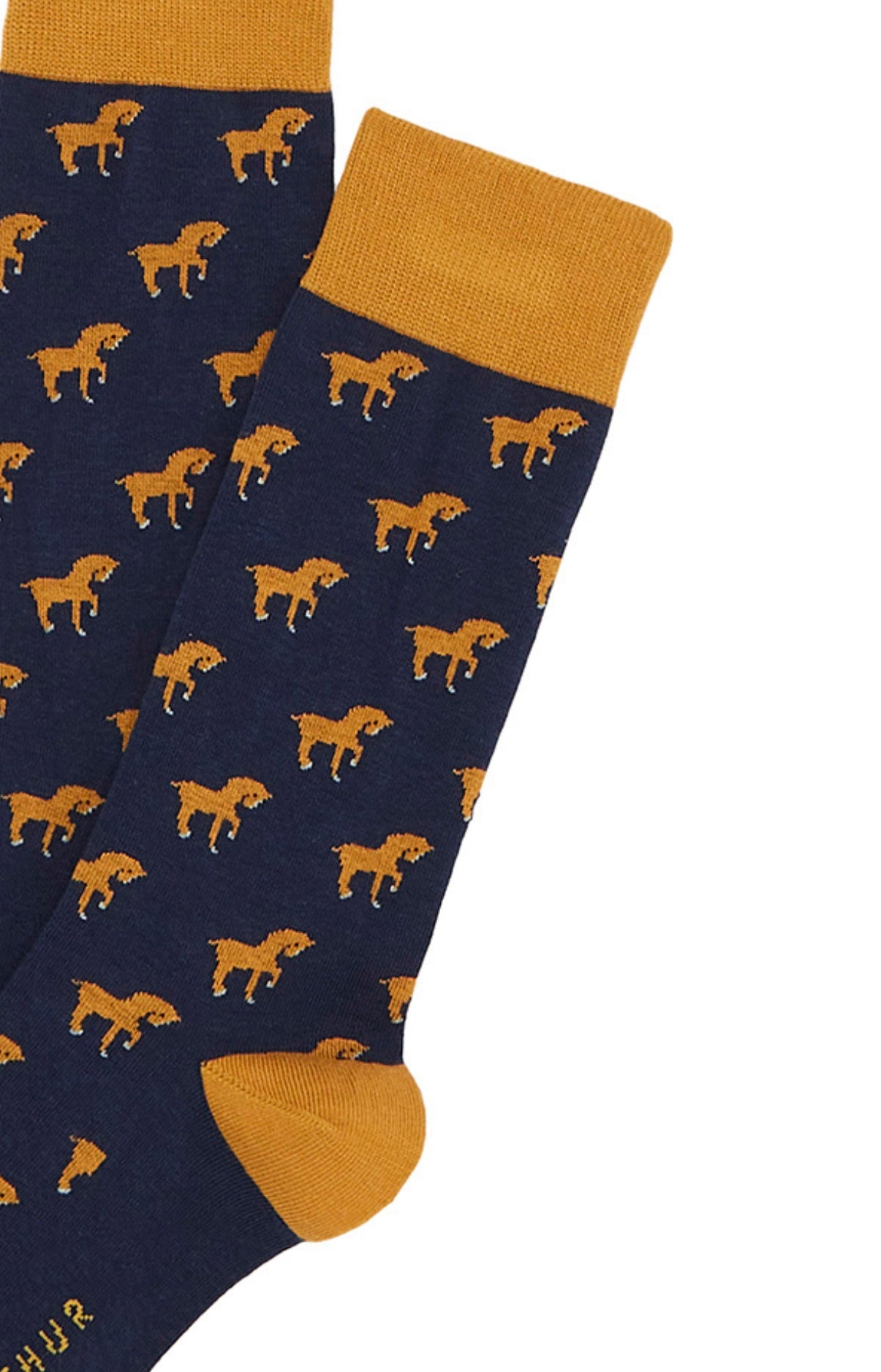 Chaussettes Homme Petits Chevaux Marine 2