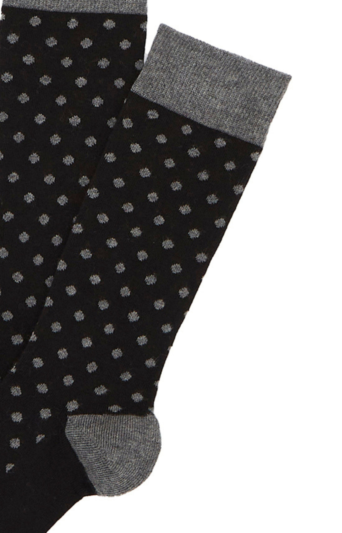 Chaussettes Homme Petits Pois Noir 2