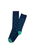 Chaussettes homme bleu marine vélo 1