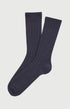 Chaussettes laine et cachemire marine homme 1