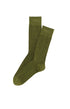 Chaussettes Homme Laine et Coton Olive Vert 1