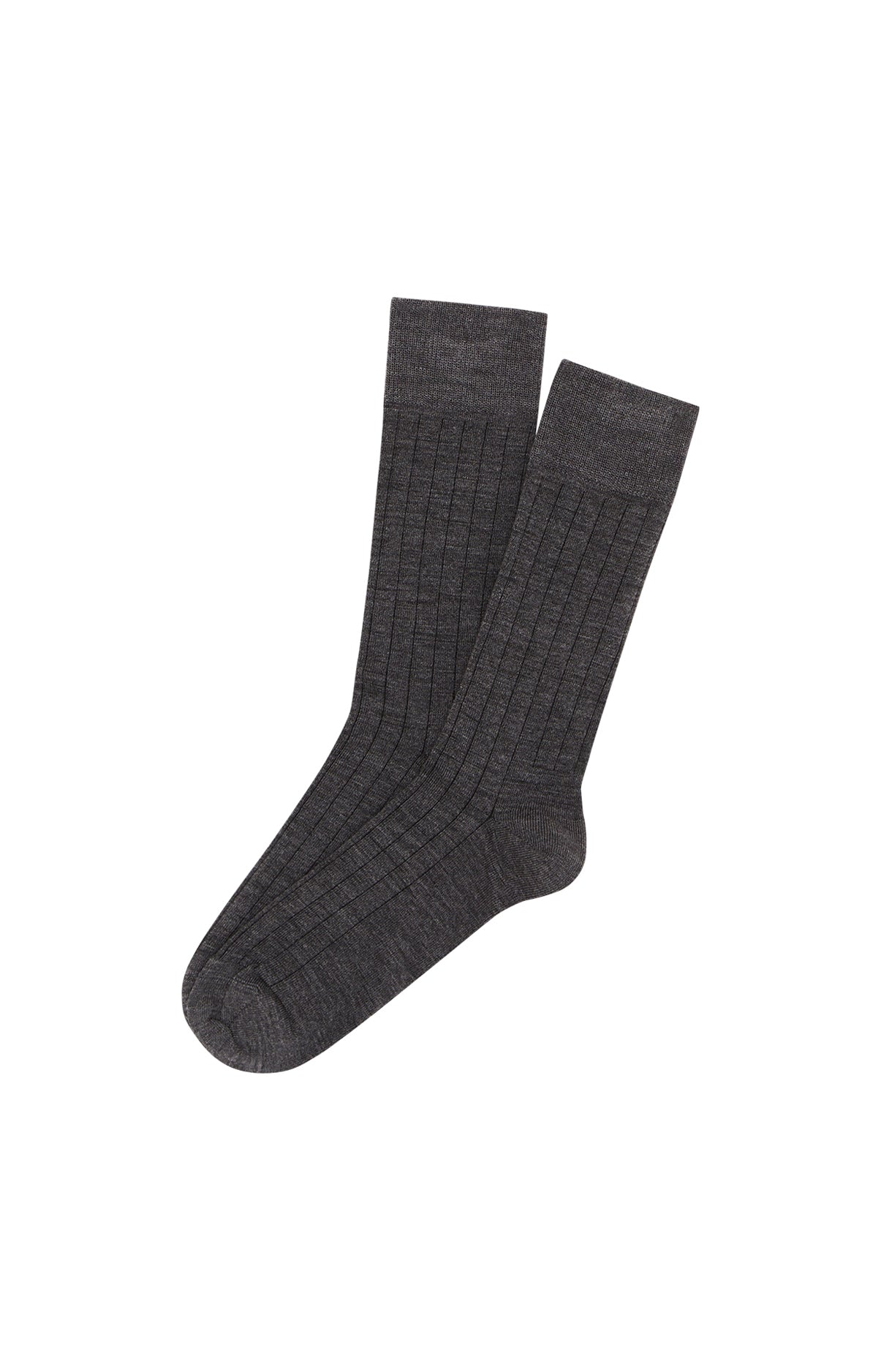 Chaussettes Homme laine et coton Gris 12