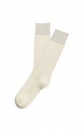 Chaussettes laine et coton amande homme 1