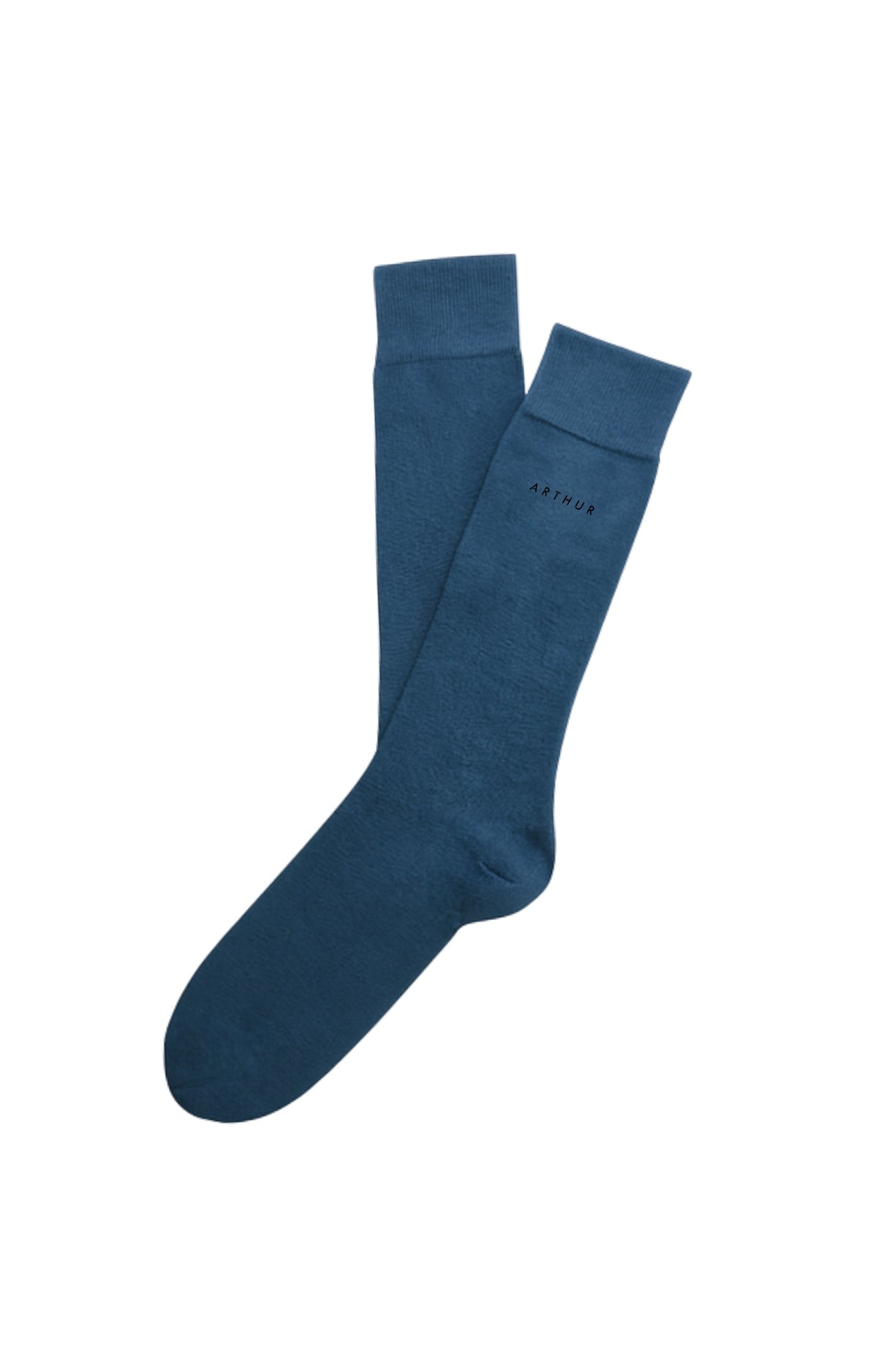 Chaussettes coton pétrole homme 1