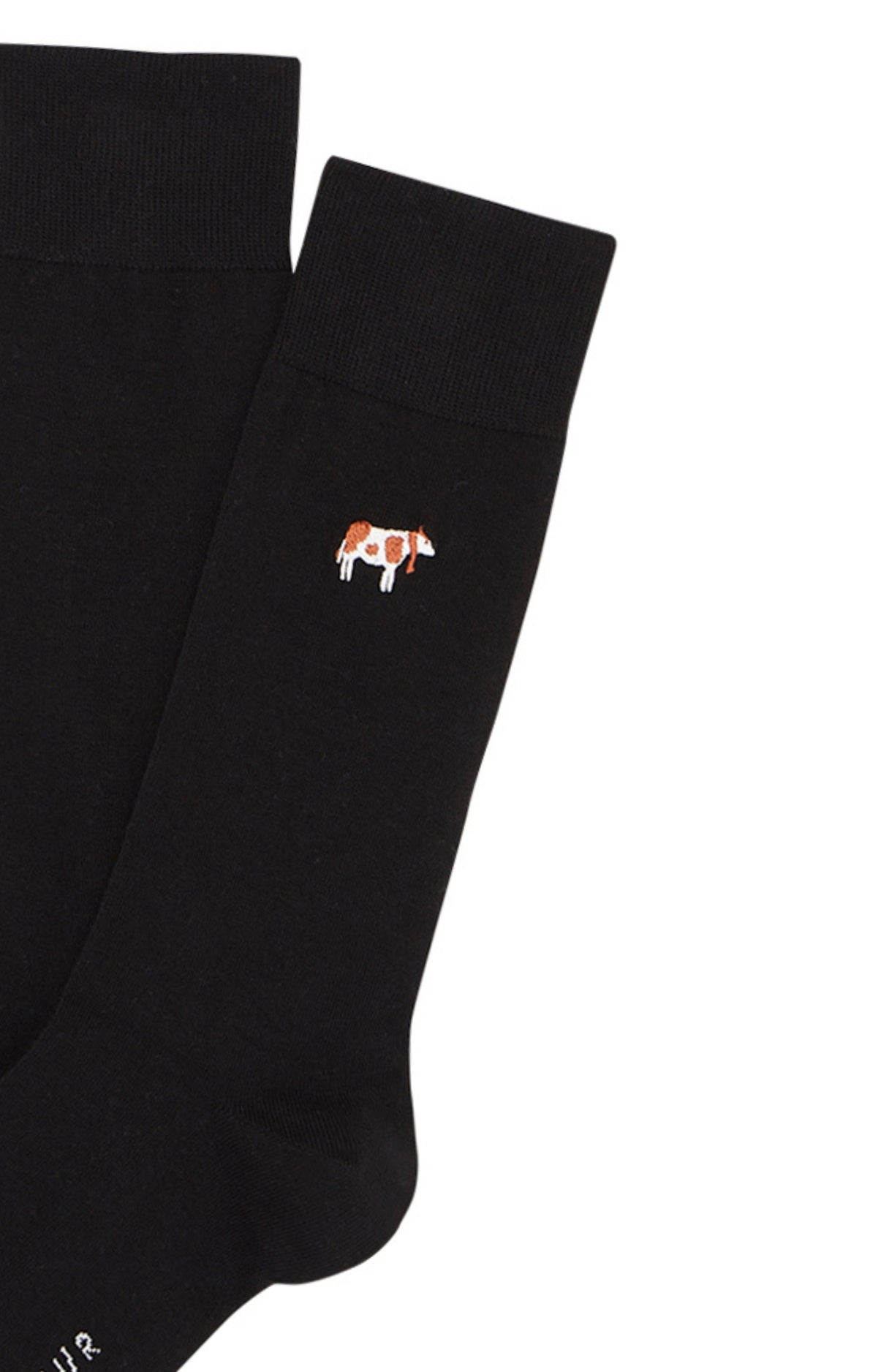 Chaussettes Homme brodées Meeuuh Noir 2