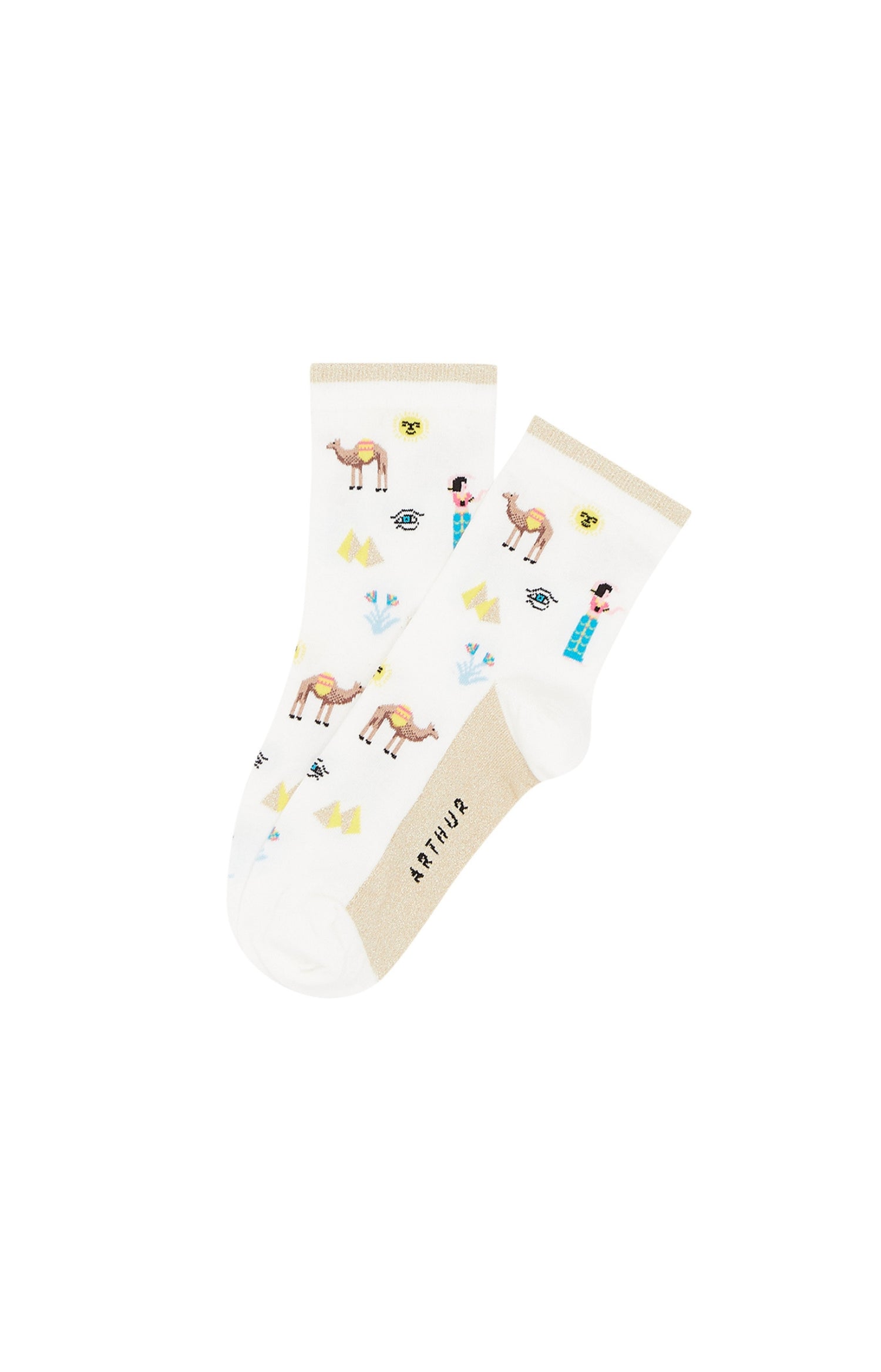 Chaussettes cléopatre Ecru 1
