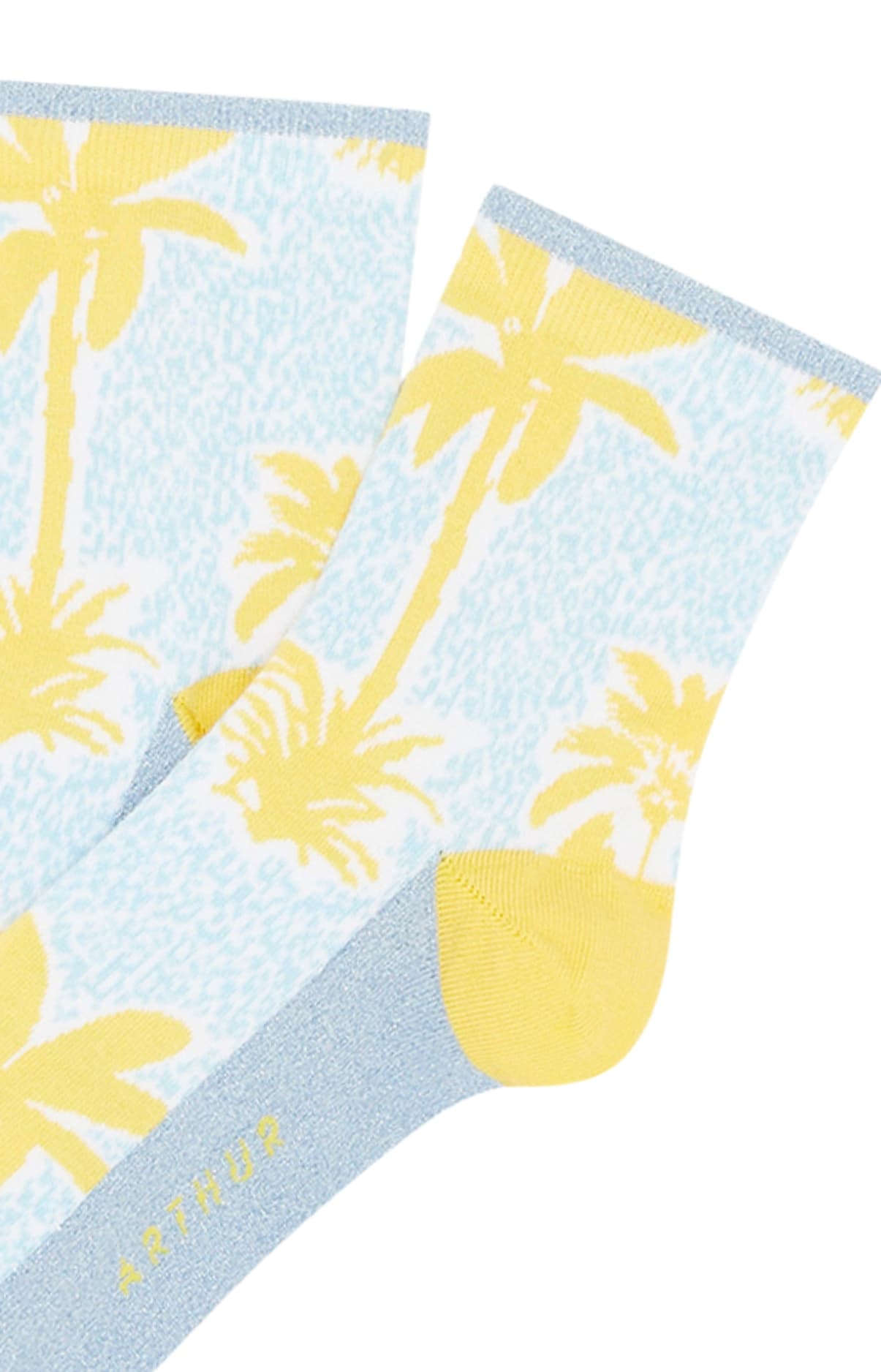 Chaussettes palmier Jaune 2