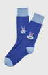 Chaussettes coton ski you later bleu homme 1