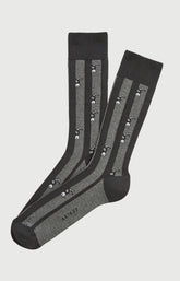 Chaussettes coton âne gris homme 1