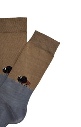 Chaussettes Bison Caramel homme 2