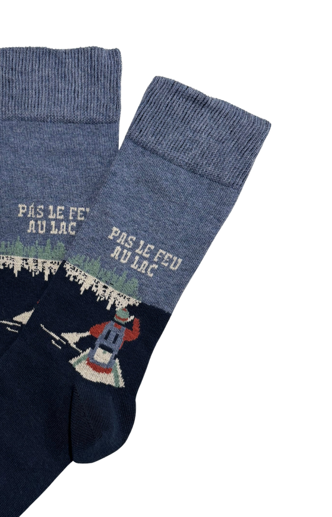 Chaussettes homme canoé bleu 2