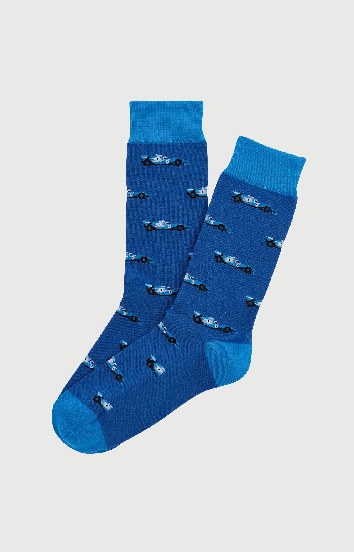 Chaussettes Homme Le Grand Prix du Sommeil Bleu Imprimé voiture formule 1  1