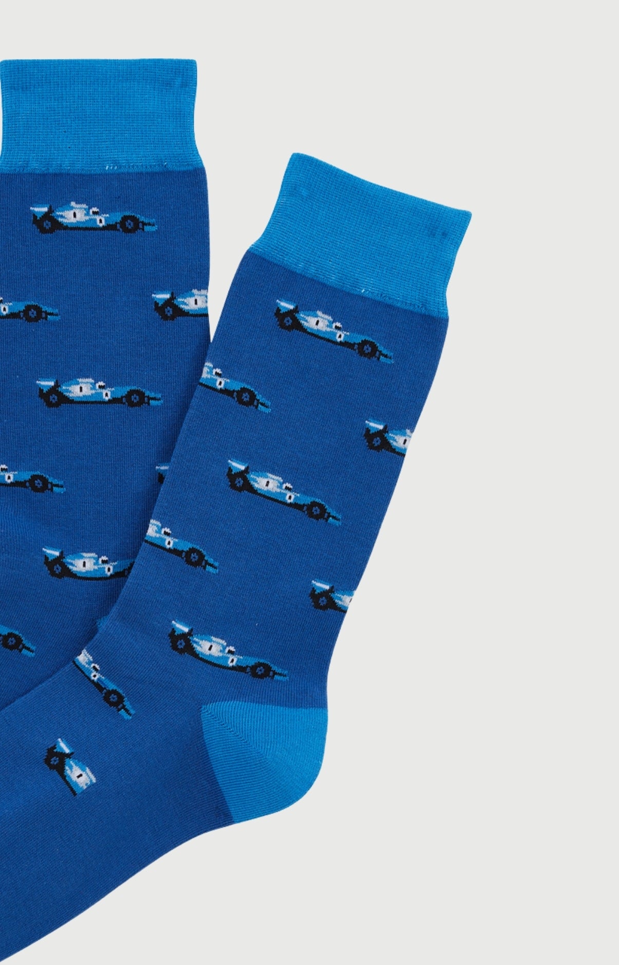 Chaussettes Homme Le Grand Prix du Sommeil Bleu Imprimé voiture formule 1  2