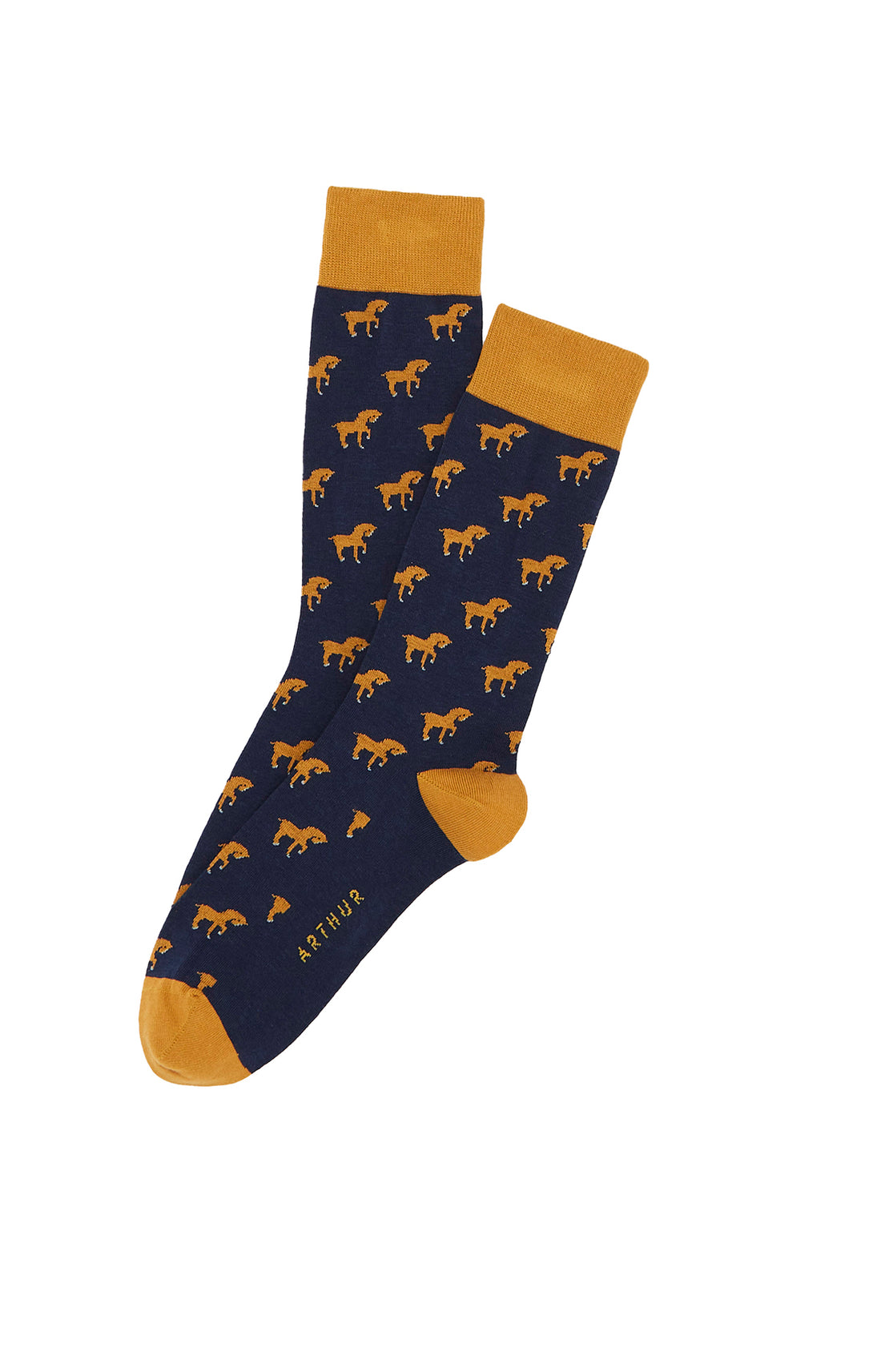 Chaussettes Homme Petits Chevaux Marine 1