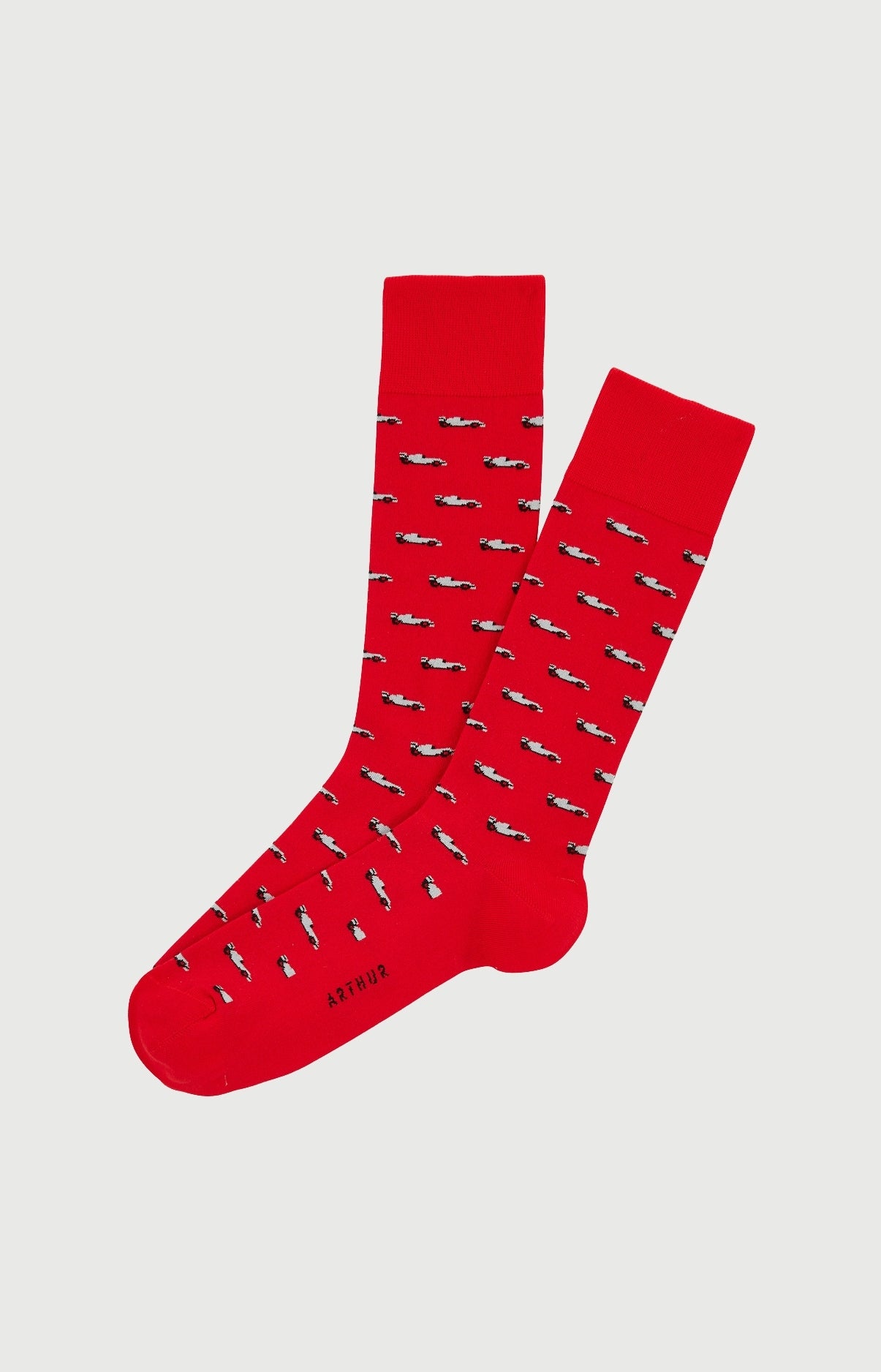 Chaussettes Homme Formule 1 Rouge Imprimé voiture formule 1  1