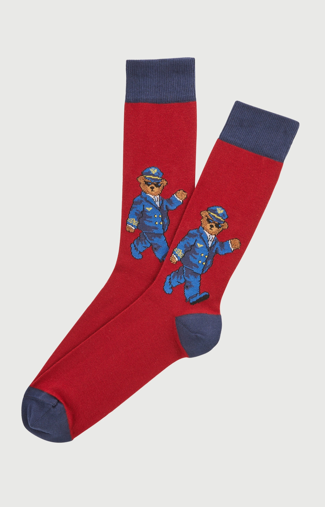 Chaussettes en coton pilote de lit bordeaux homme 1