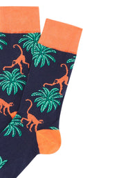 Chaussettes singe Marine 2
