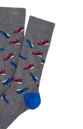 Chaussettes Homme Sneakers Gris GRIS 2