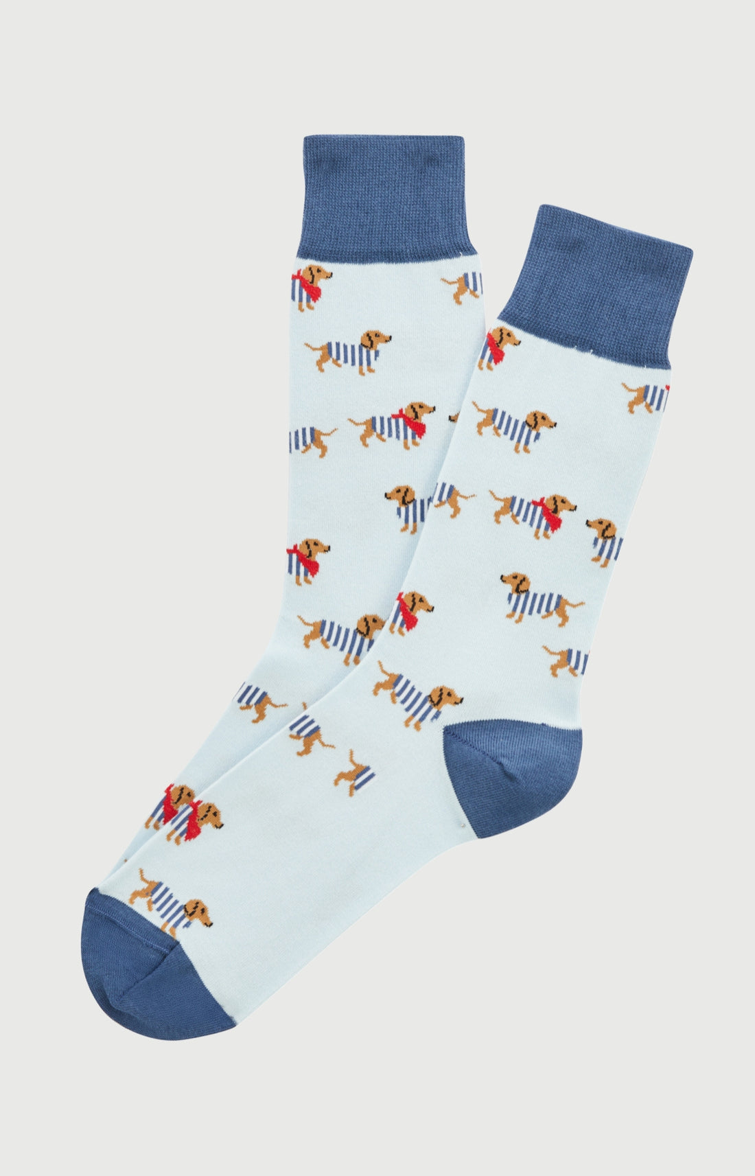 Chaussettes coton tobbie bleu homme 1