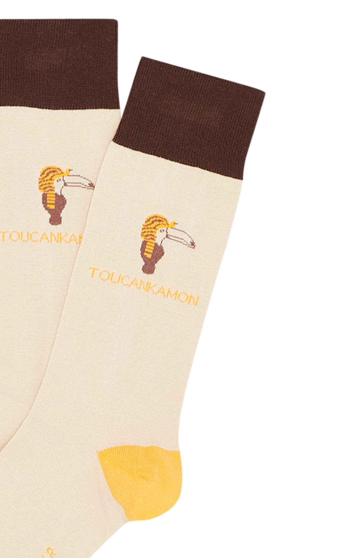 Chaussettes toucan Ecru 2