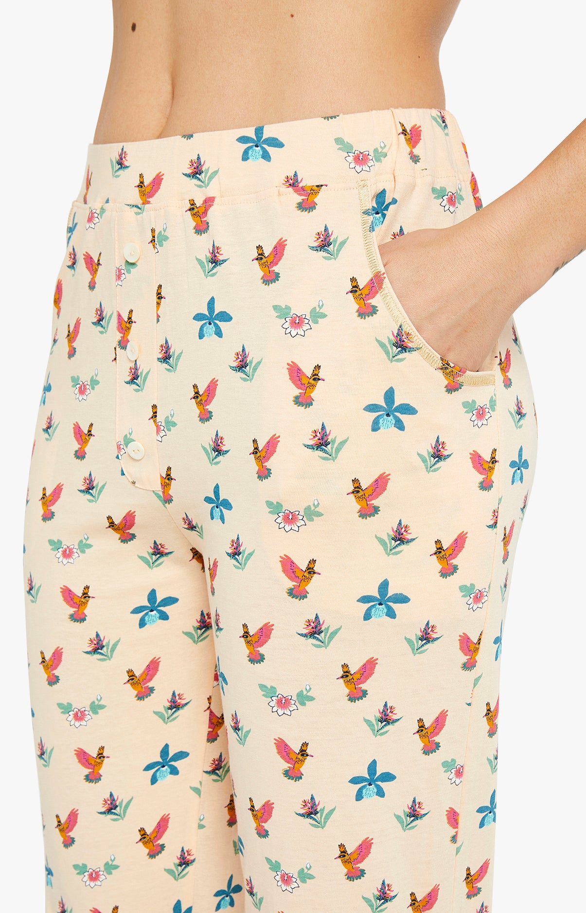 Pyjama long Femme Colibri Rose 4