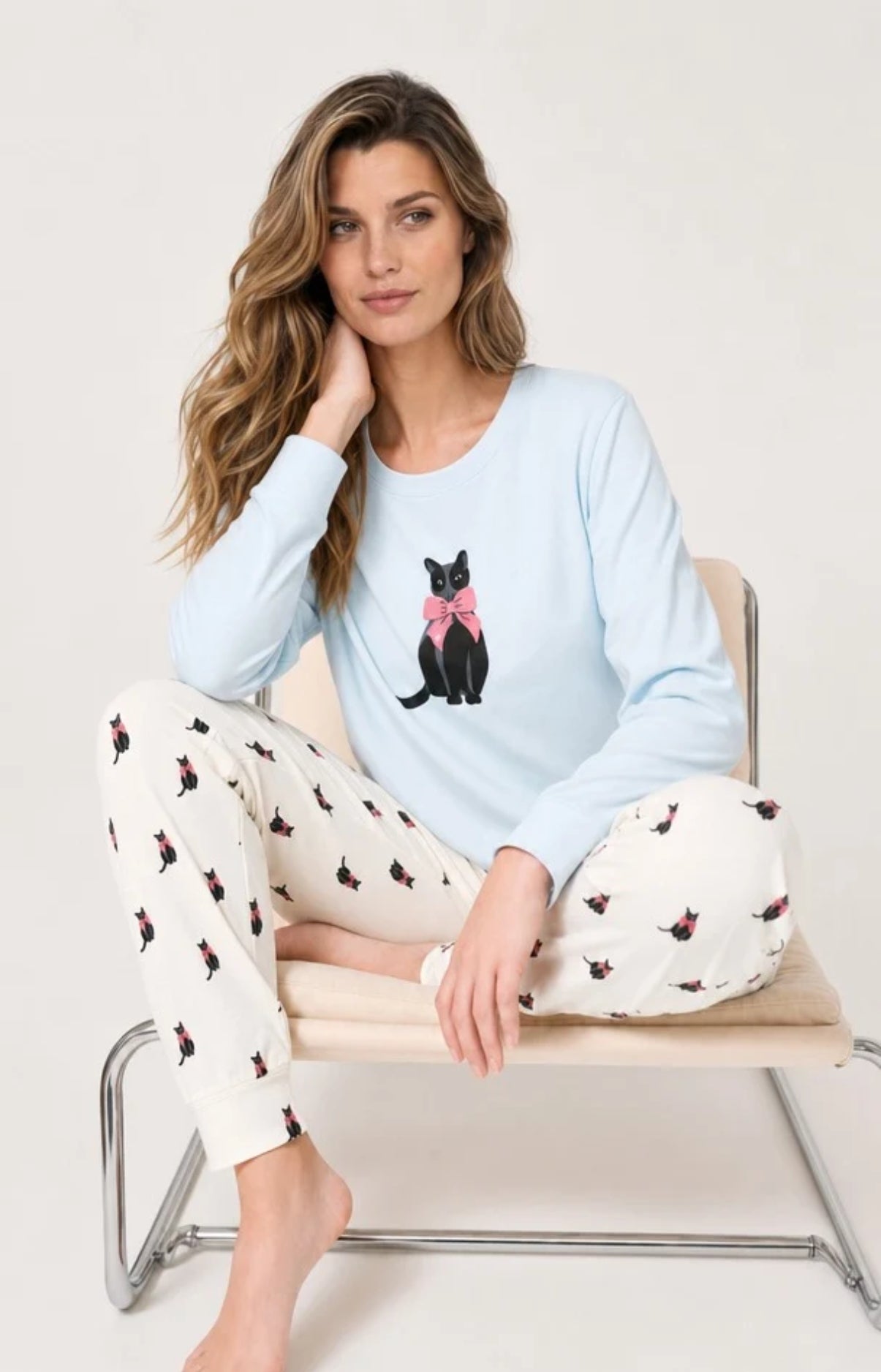 Pyjama en jersey de coton léger - Kitty