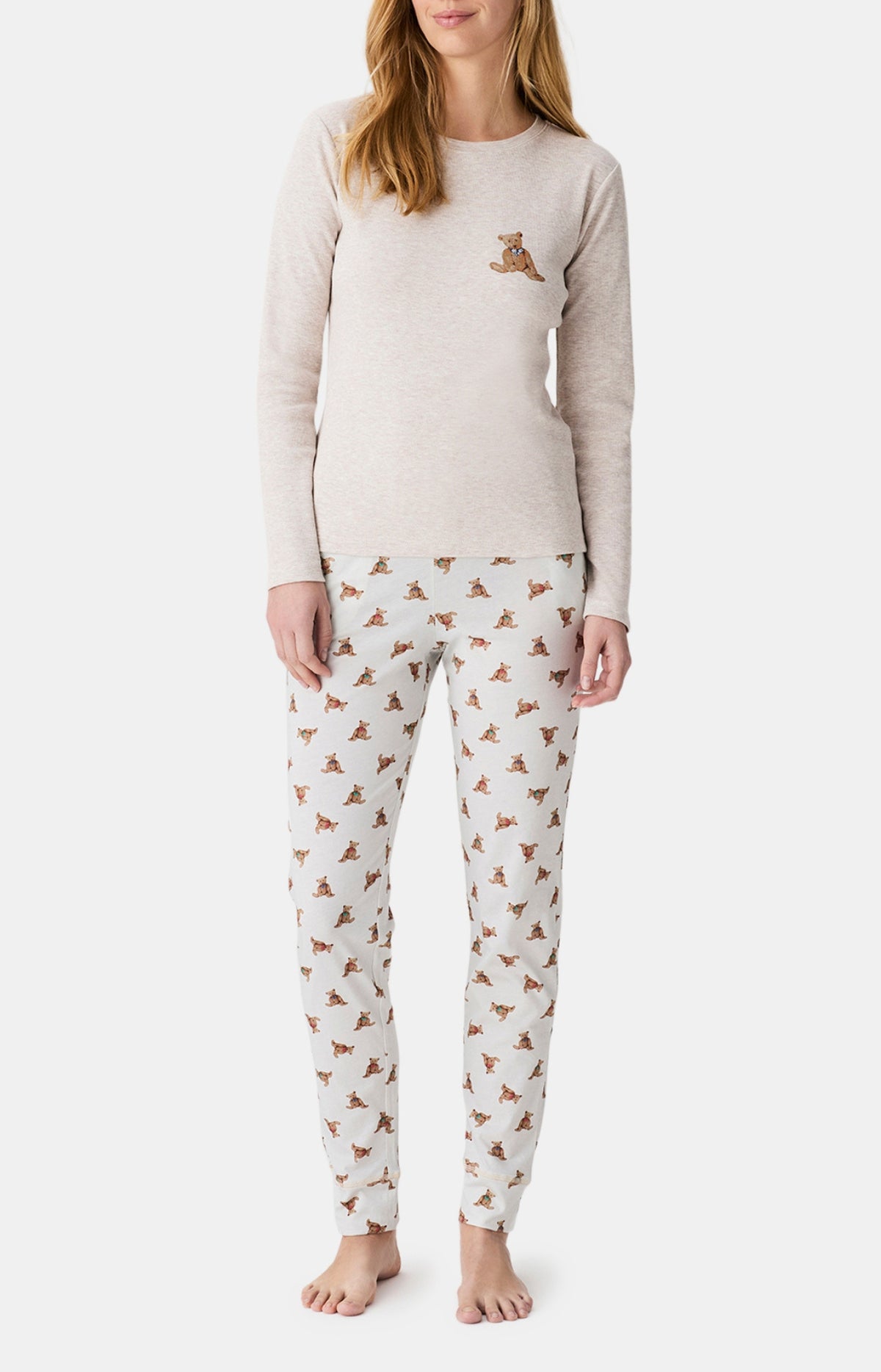 Pyjamas Femme Old Teddy IVOIRE 4