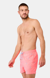 Short de bain Homme brodé bateau Rose 4