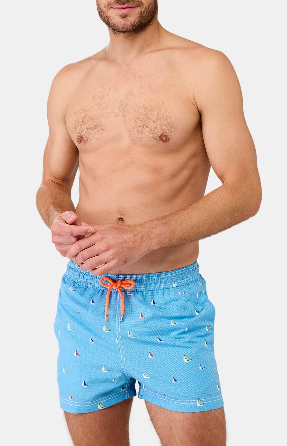 Short de bain - Boat bleu 1