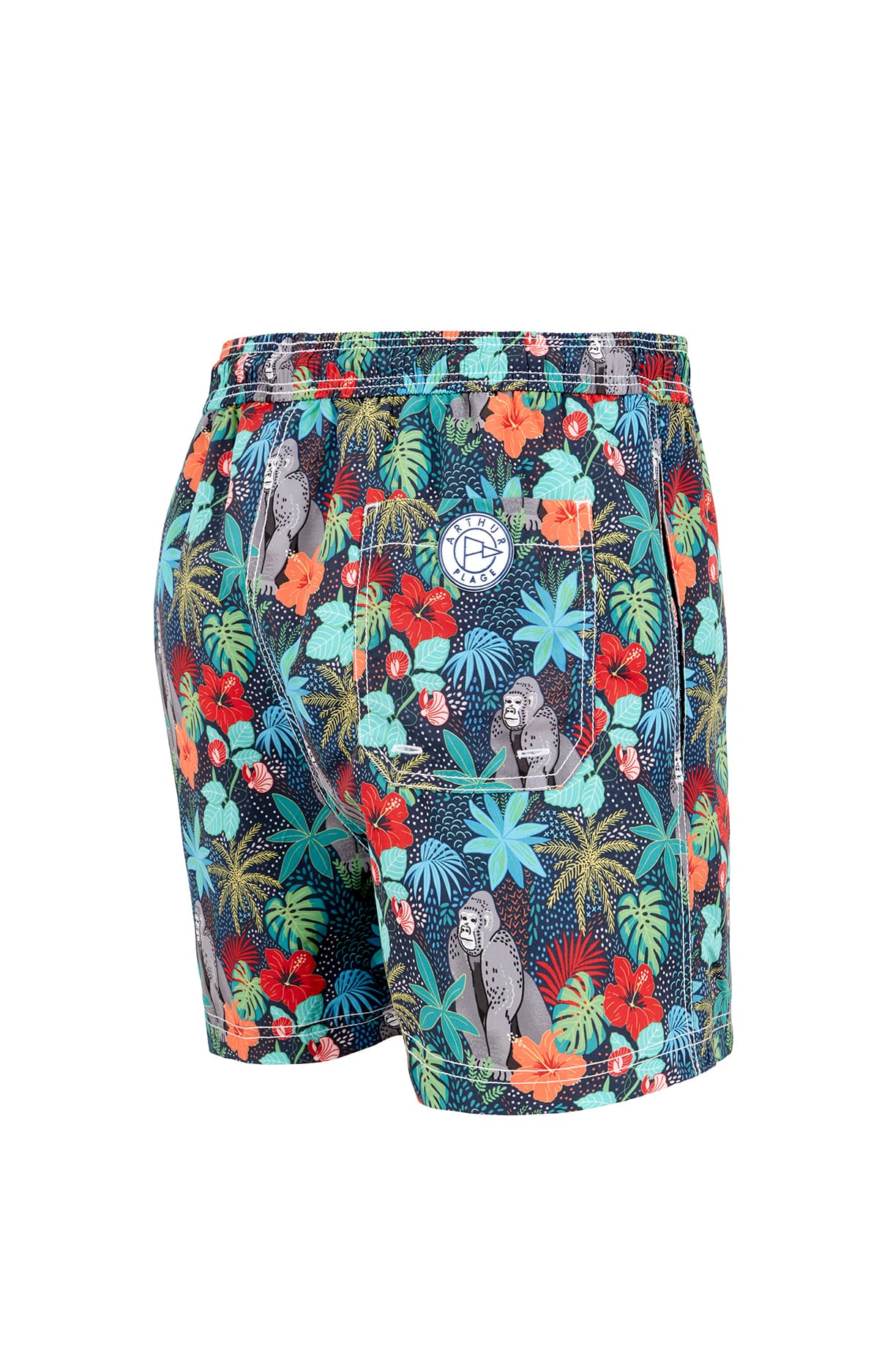 Short de bain Jungle Bleu 7