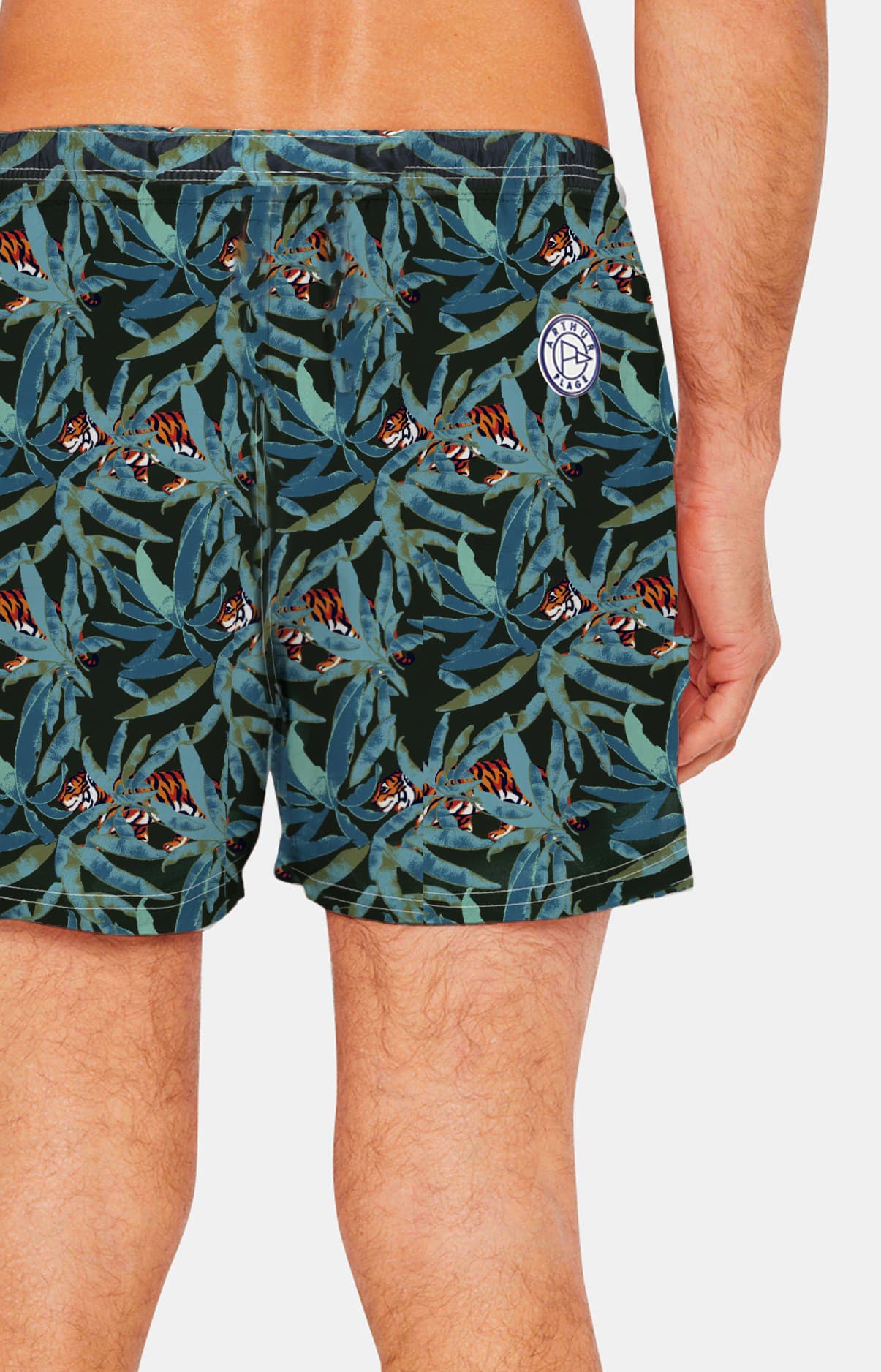 Short de bain tigre Kaki 5