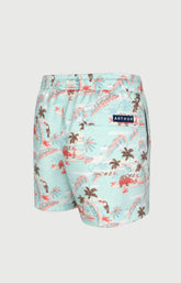 Short de bain homme Van Life Vert Imprimé vannes et palmiers multicolores 5