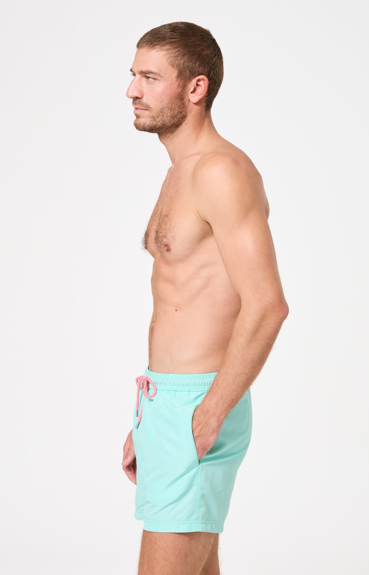 Short de bain homme Léo Couleur MINT 4