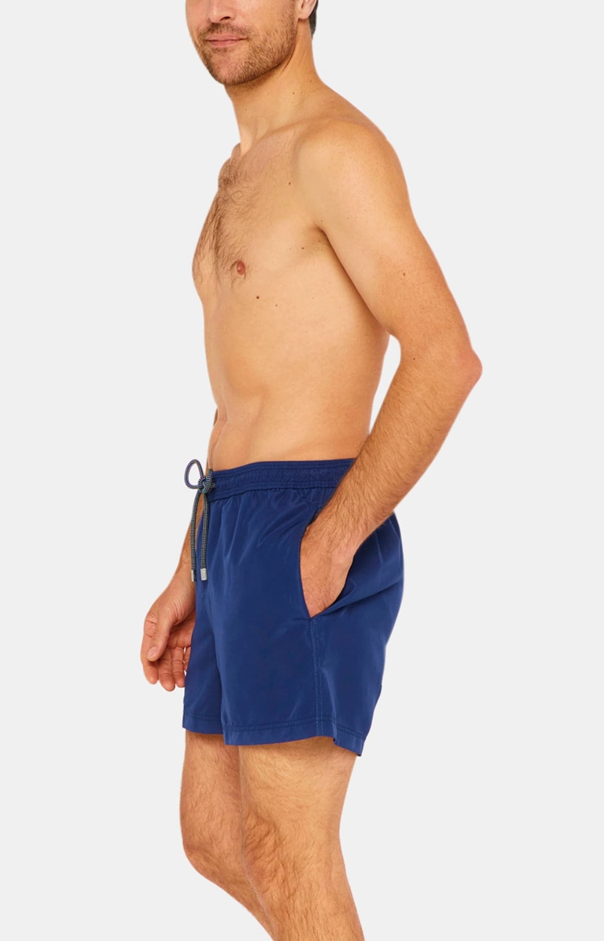 Short de bain Homme uni Marine 4