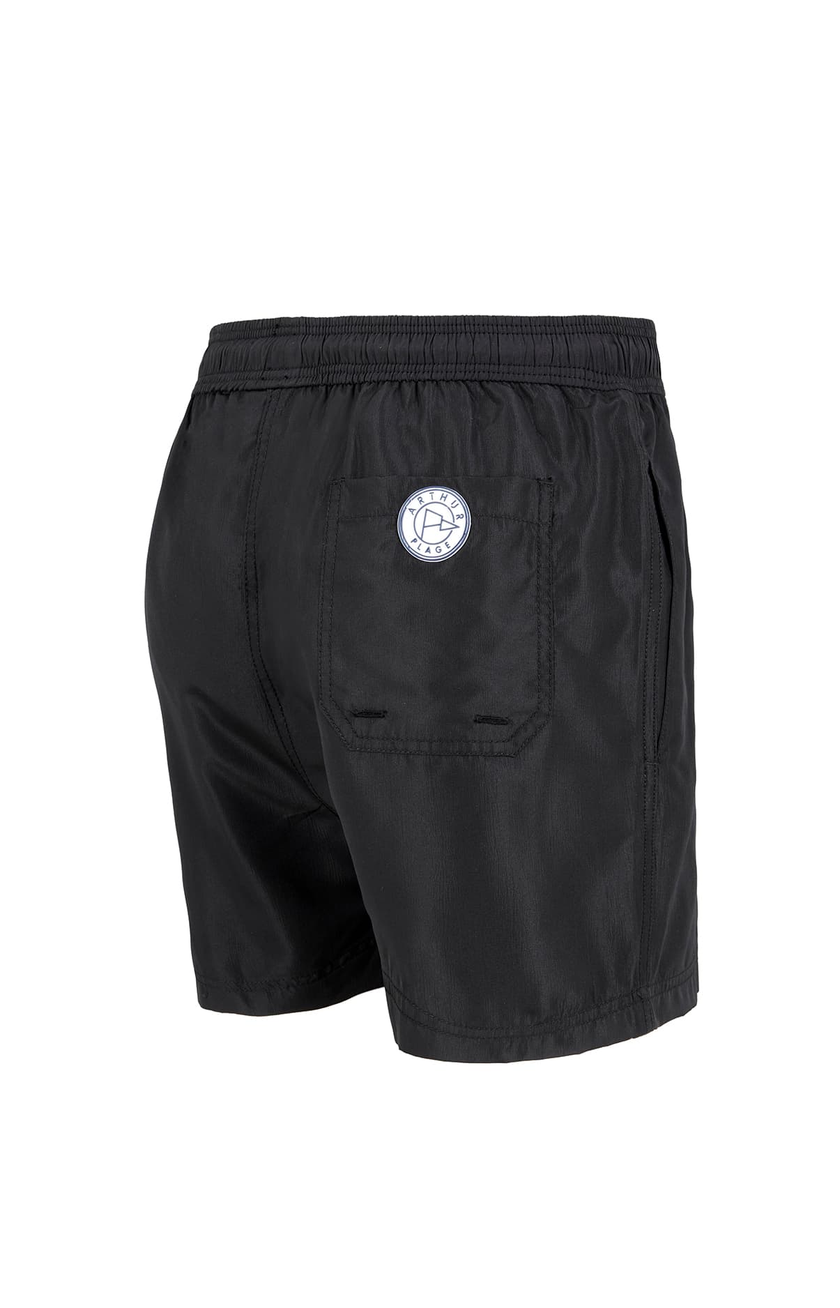 Short de bain Homme uni Noir 5