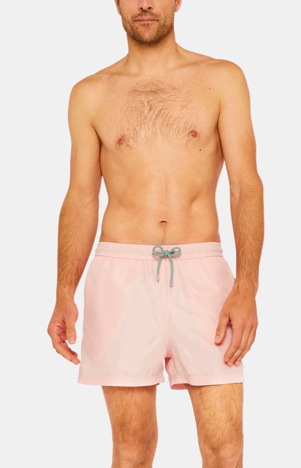 Short de bain Homme uni Rose 1