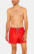 Short de bain Homme uni Rouge 1