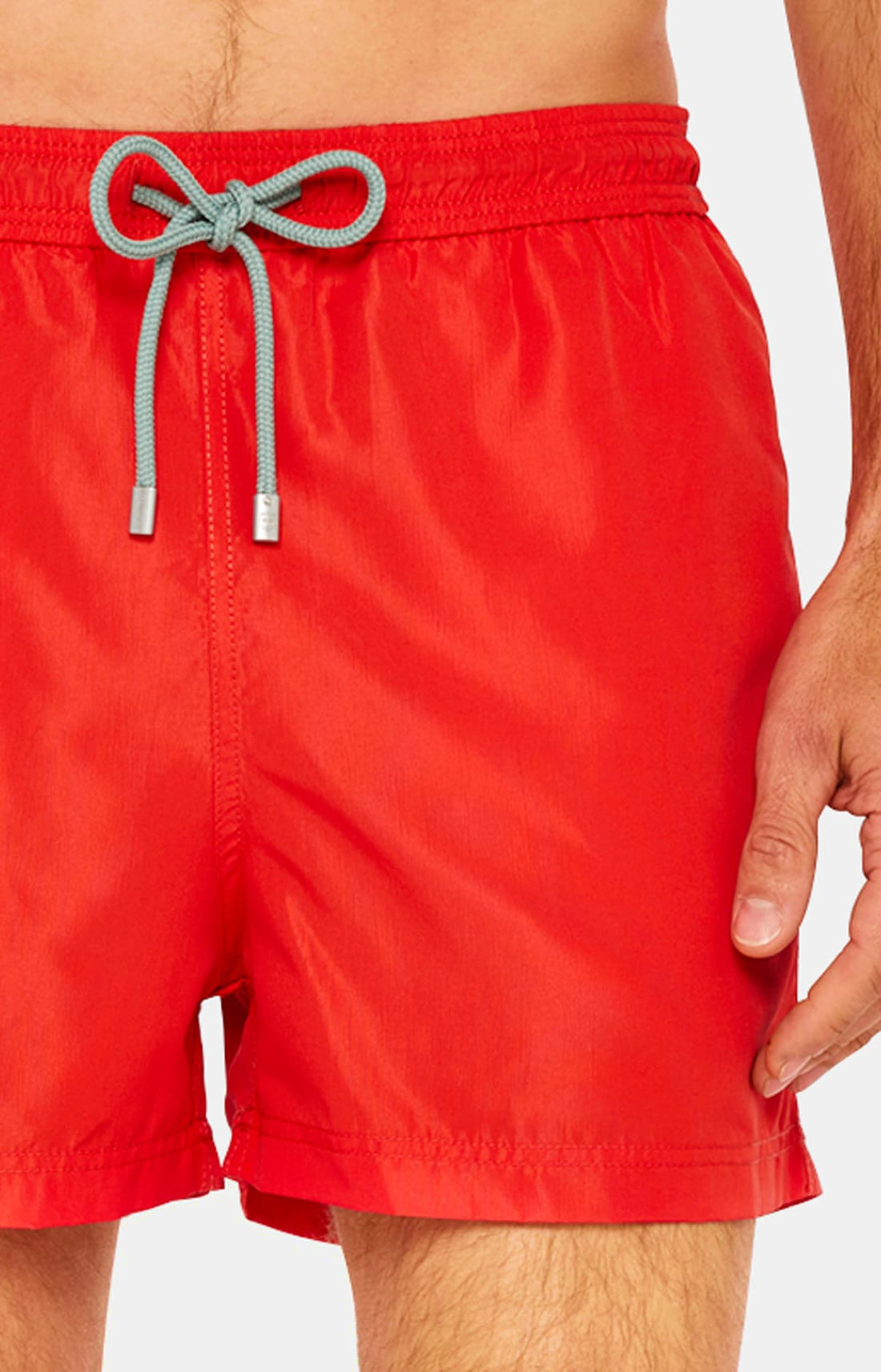 Short de bain Homme uni Rouge 2