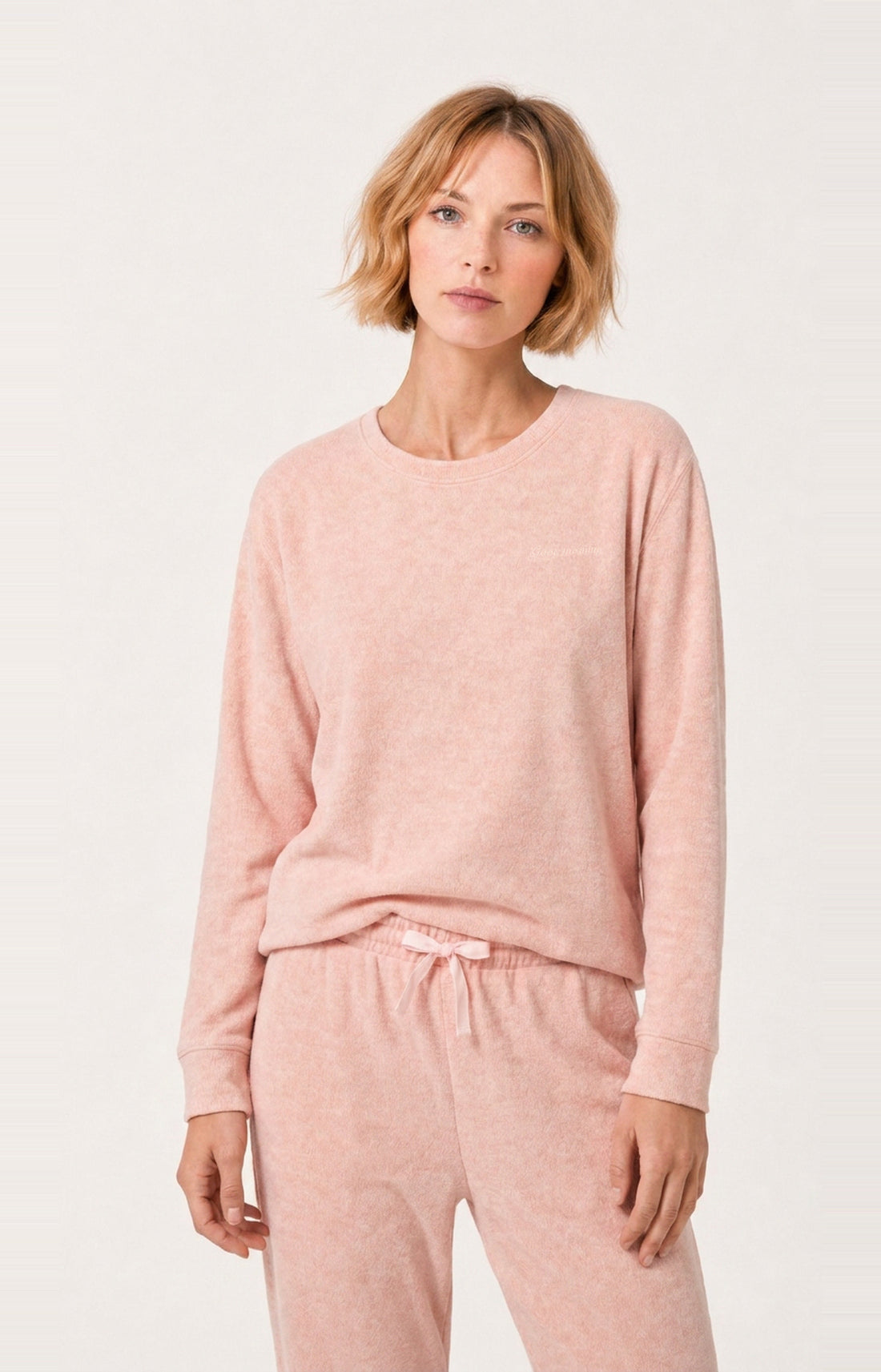 Pyjama en coton molletonné - Magnolia